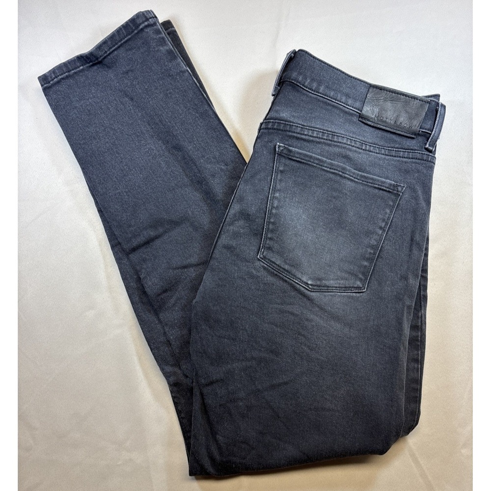 Mott & Bow Slim Stone Jeans Mens 33x32 Gray Stretch Denim Modern Casual